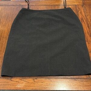 Vintage Rena Rowan Classic Black Midi Skirt size 12